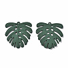 Spray Painted Alloy Pendants PALLOY-T077-117B-RS-2