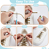 7 Styles Brass & Alloy Capsule Shoelace Buckles FIND-GA0007-32-3
