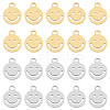 20Pcs 2 Colors 304 Stainless Steel Pendants FIND-DC0004-97-1