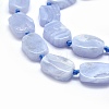 Natural Blue Lace Agate Beads Strands G-O170-20B-3