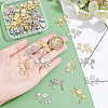 40Pcs 4 Styles 304 Stainless Steel Pendants STAS-UN0033-81-2