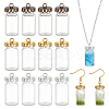 12Pcs 3 Colors Transparent Glass Bottle Pendants DIY-BC0014-84-1
