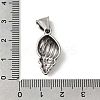 304 Stainless Steel Pendants STAS-B167-12E-P-3