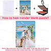 6Pcs Paper Heat Transfer Blank Puzzle for Adult Chrildren DIY-SP0004-28D-4