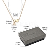 Alloy Letter Heart Pendant Necklaces for Women NJEW-FS0001-09X-6