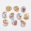 Faceted Glass Rhinestone Pendants RGLA-F053-E-223PS-1