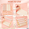3-Tier Velvet Bar Ring Display Stands RDIS-WH0016-07C-01-3