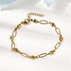 304 Stainless Steel Link Bracelets BJEW-A044-03C-G-1