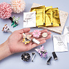 6 Sets 2 Style Zinc Alloy with Rhinestones Car Perfume Decoration Set DIY-BT0001-24-5
