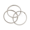 201 Stainless Steel Trinity Interlocking Ring Finger Rings FS-WG6776A-06-2