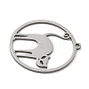 201 Stainless Steel Pendants STAS-G366-02P-08-2