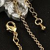 Brass Rolo Chain Bracelets for Women BJEW-G735-05G-3