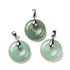 Natural Green Aventurine Pendants G-E059-01P-04-1