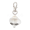 Angel Alloy & Natural Shell Pendant Decorations HJEW-JM02016-04-1