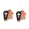 Halloween Theme Rack Plating Alloy Enamel Pendants ENAM-N056-356B-1