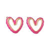 304 Stainless Steel Enamel Pendants STAS-P380-08G-03-1