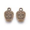 Mexico Holiday Day of the Dead Sugar Skull Tibetan Style Alloy Metal Pendants LS-TIBEP-21061-AB-FF-2