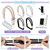 4 Pairs 4 Colors Polyester Rhinestone Elastic Shoelaces DIY-OC0013-17-2