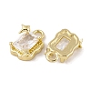Brass Micro Pave Clear Cubic Zirconia Pendants LS-KK-L212-02G-2