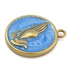 304 Stainless Steel Enamel Pendants LS-STAS-M084-09G-01-2