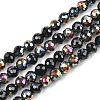 Electroplate Transparent Glass Beads EGLA-B013-02A-FR13-1