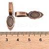 Tibetan Style Alloy Glue-on Flat Pad Bails X-RLF10728Y-NF-2