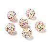 Floral Silicon Beads SL-CBAC986-03C-1