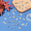 50Pcs 10 Style Tibetan Style Alloy Pendants TIBE-YW0001-70-4