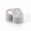 Mother's Day Father's Day Food Grade Eco-Friendly Silicone Focal Beads SIL-N002-10I-3