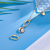 2Pcs 925 Sterling Silver Locking Carabiner Clasps STER-PH0003-94-4