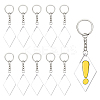 DIY Rhombus with Angle Acrylic Blank Pendant Keychain Making Kits DIY-BC0001-63B-1