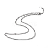 Non-Tarnish 304 Stainless Steel Curb Chain Necklace for Men Women NJEW-K245-018E-1