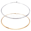 2Pcs 2 Colors 304 Stainless Steel Wire Wrap Collar Necklaces Set for Women NJEW-UN0001-34-1