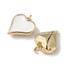 Eco-Friendly Rack Plating Brass Enamel Pendants KK-F848-02G-06-3