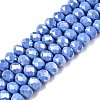 Electroplate Glass Beads Strands LS-EGLA-A044-P8mm-B17-1