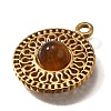 Natural Tiger Eye Pendants LS-STAS-M057-02G-02-2