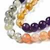 Natural Amazonite & Sunstone & Citrine & Amethyst & Prehnite & Botswana Agate & Lapis Lazuli Beads Strands G-S376-003B-3