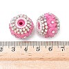 Bling Resin Rhinestone Flower Beads LS-OACR-D310-01P-H-2