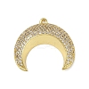 Brass Micro Pave Cubic Zirconia Pendants KK-M322-43G-1