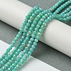 Electroplated Glass Beads Strands EGLA-P055-01B-01-2