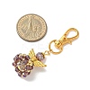 Angel Glass & Alloy Pendant Decorations HJEW-MZ00360-07-3