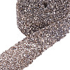 Glitter Resin Hotfix Rhinestone(Hot Melt Adhesive On The Back) OCOR-WH0052-01E-1