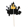 Felt Cloth & Paper Halloween Castle Cake Insert Card Decoration DIY-H108-41-2