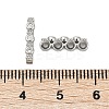 Brass Micro Pave Clear Cubic Zirconia Spacer Bars LS-KK-P302-26P-3