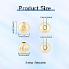 100Pcs 2 Style Alloy Beads FIND-DC0002-08-2