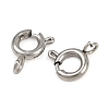 304 Stainless Steel Spring Ring Clasps STAS-B095-05B-P-2