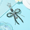 Alloy Glass Chip Pendant Decoration HJEW-FZ00038-4