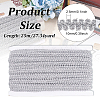 Sparkle Metallic Polyester Braided Lace Trim OCOR-WH0060-46D-2