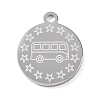 304 Stainless Steel Pendants SA-CBAE30B-03B-P-1