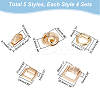 WADORN 20Set 5 Style DIY Bag Suspension Clasp Kits FIND-WR0008-71-2